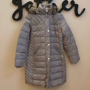 Michael by Michael Kors Beige/Cream Puffer Coat